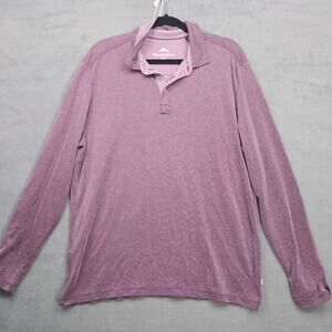 Tommy Bahama Tencel Modal Polo Shirt Long Sleeve Size Men's L
